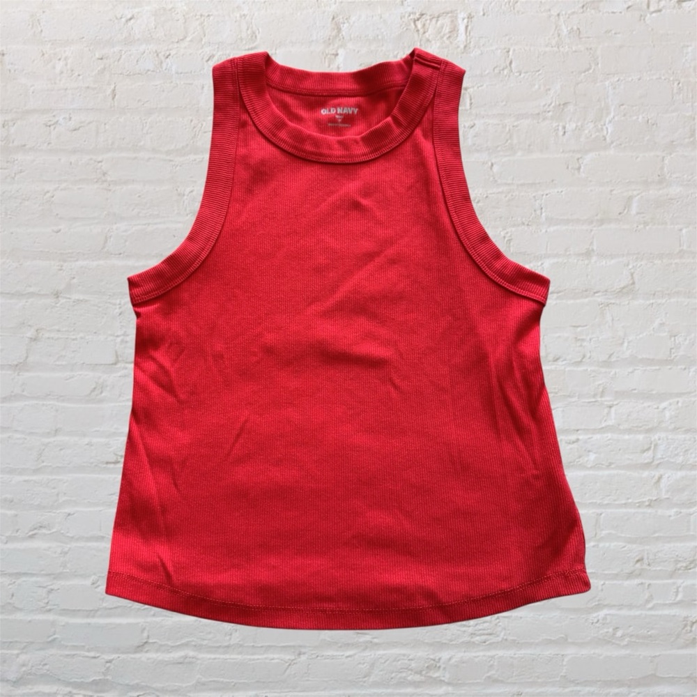 Like 🆕 Old Navy crew neck ribbed snug fit tank top